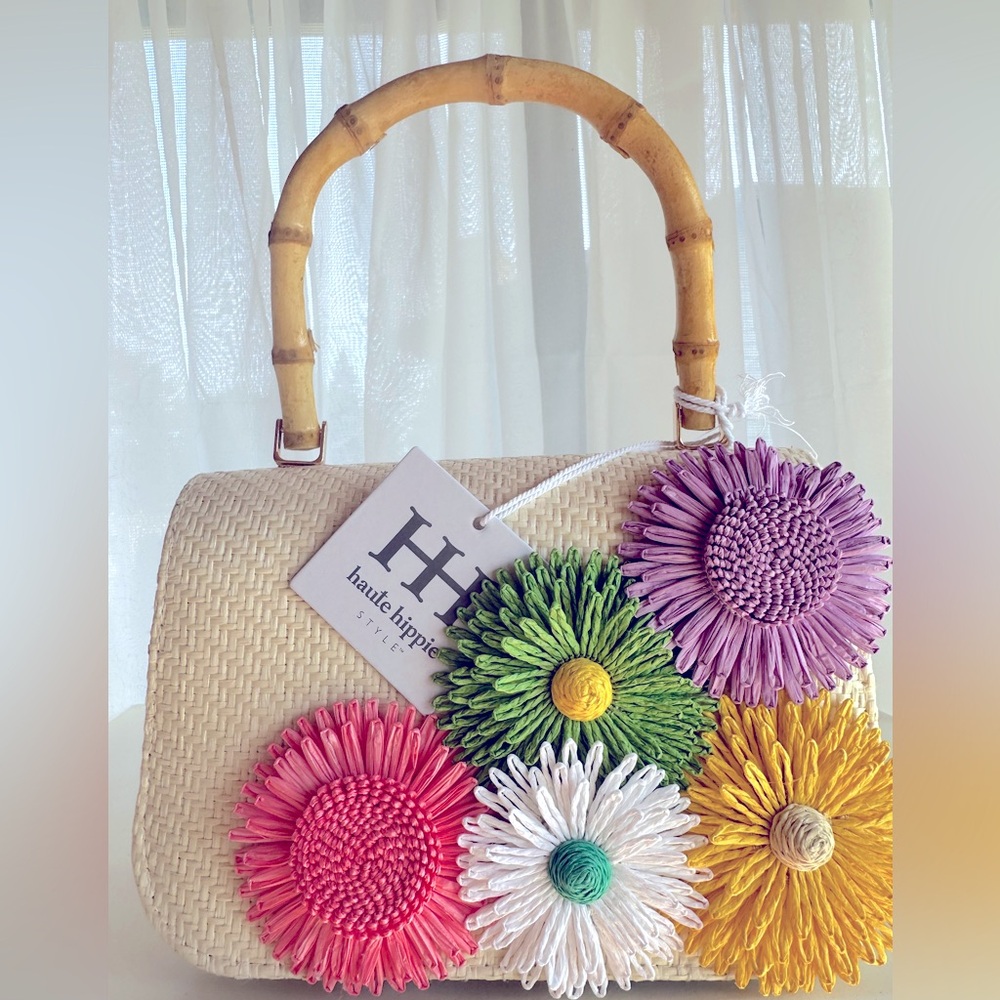 Haute Hippie Beige Chain Strap Bag